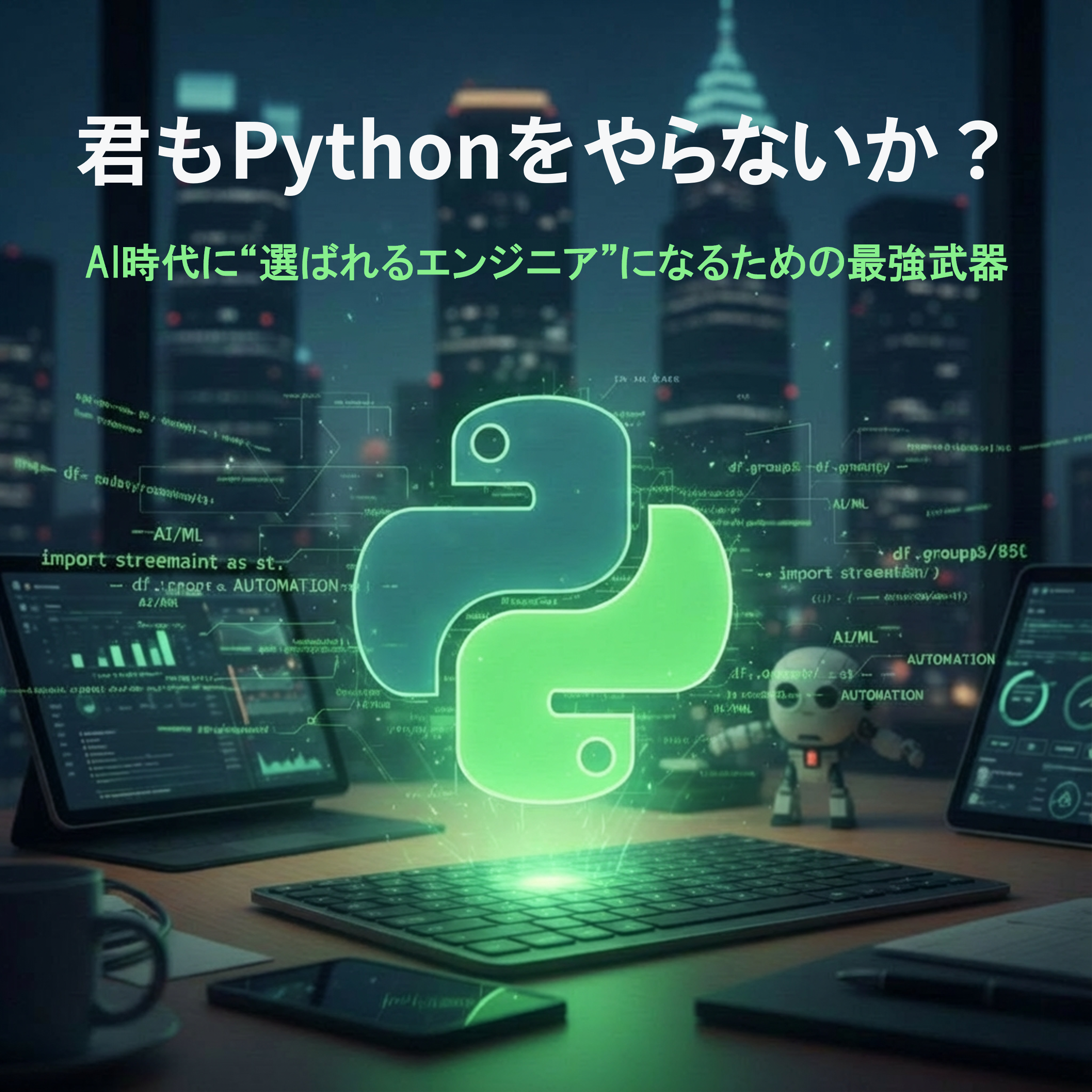 君もPythonをやらないか？